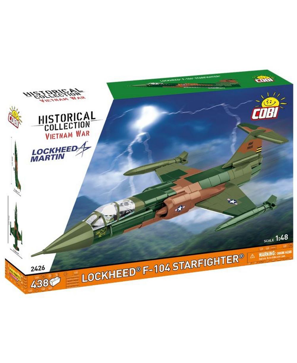 COBI Историческая коллекция: Lockheed F-104 Starfighter в войне во Вьетнаме, масштаб 1:48, 438 деталей, конструктор, от 8 лет