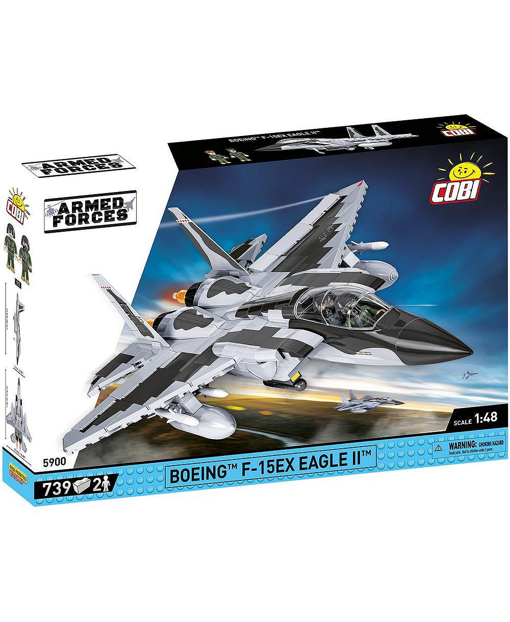 Сборная модель COBI Boeing F-15EX Eagle II, масштаб 1:48, 739 деталей, возраст 8+