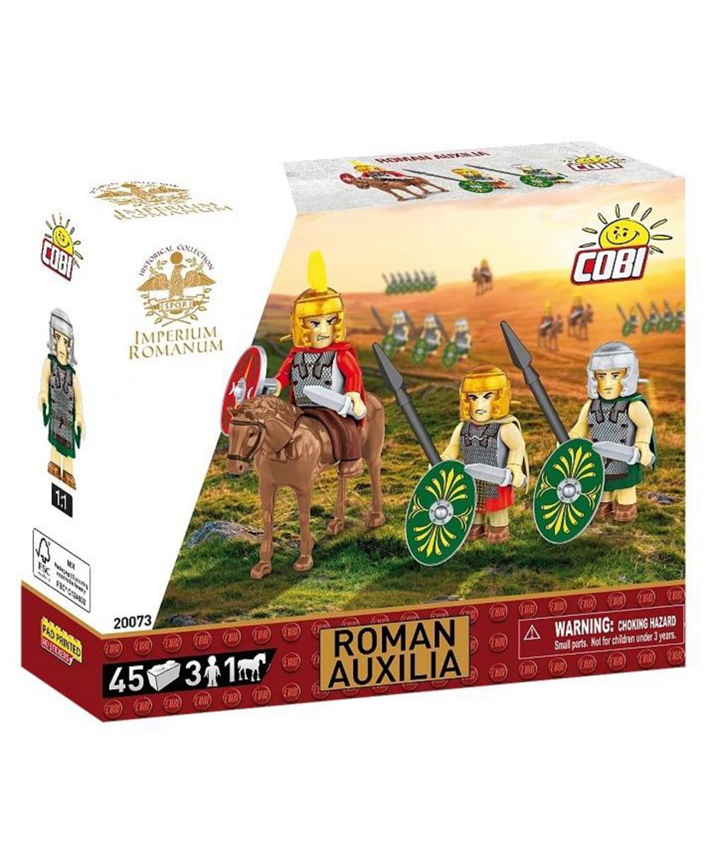COBI Roman Imperium Collection Roman Auxilia набор из 45 деталей с 3 фигурами и лошадью, возраст 5+
