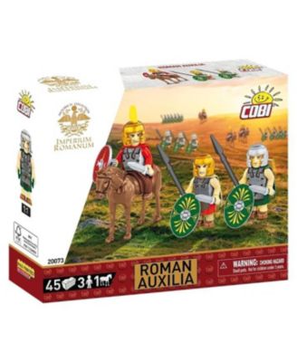 COBI Roman Imperium Collection Roman Auxilia 45-Piece 3-Figure and Horse Building Set, Ages 5+