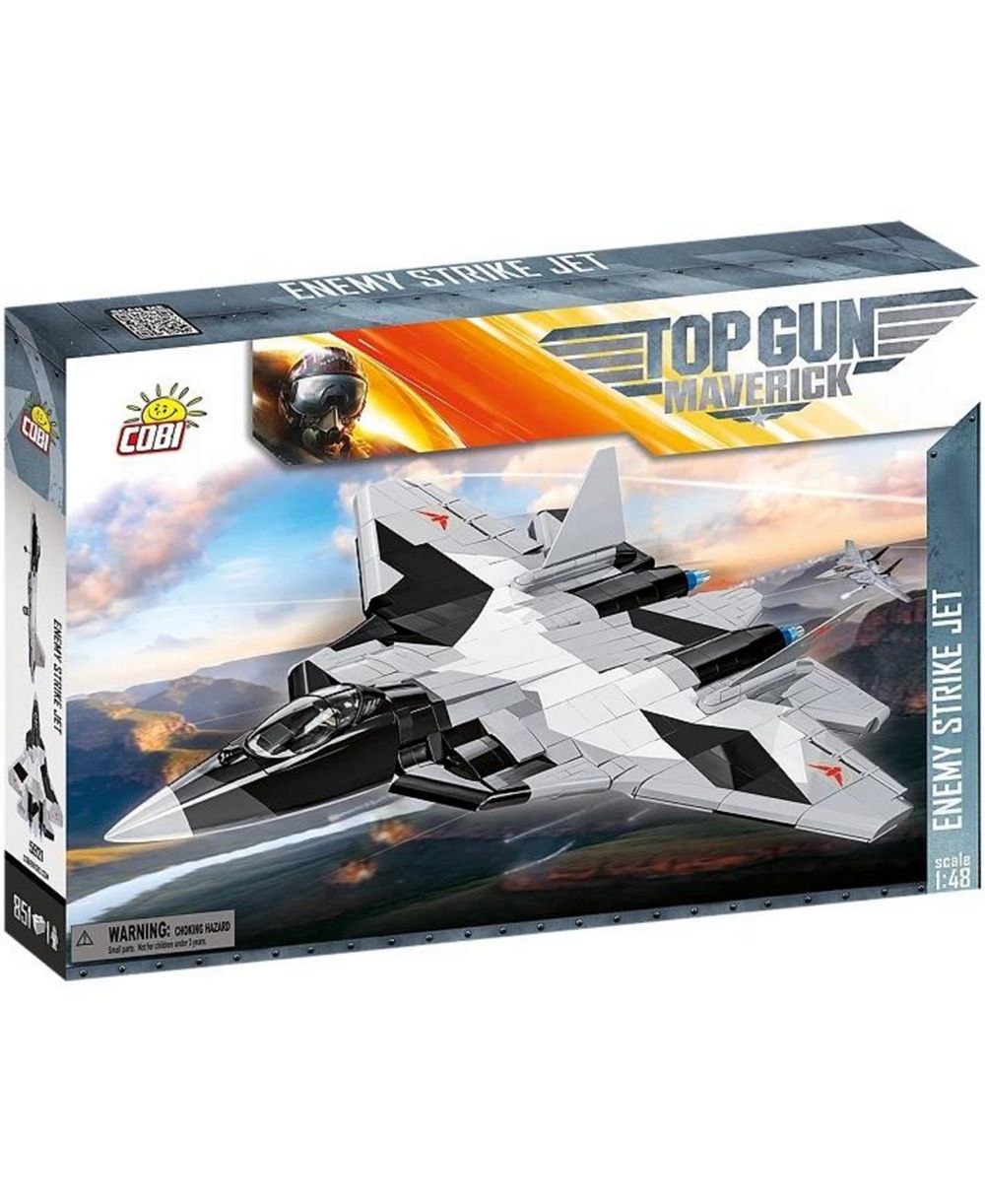 COBI Top Gun: Maverick Enemy Strike Jet 851-Piece Building Set, Ages 9+