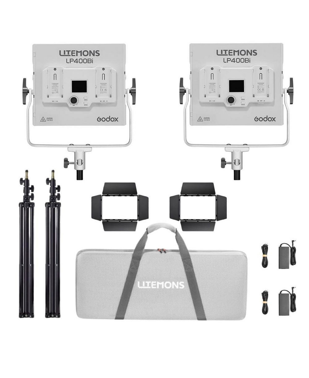Godox Litemons LP400Bi Bi-Color Bluetooth LED 2-Light Panel Kit