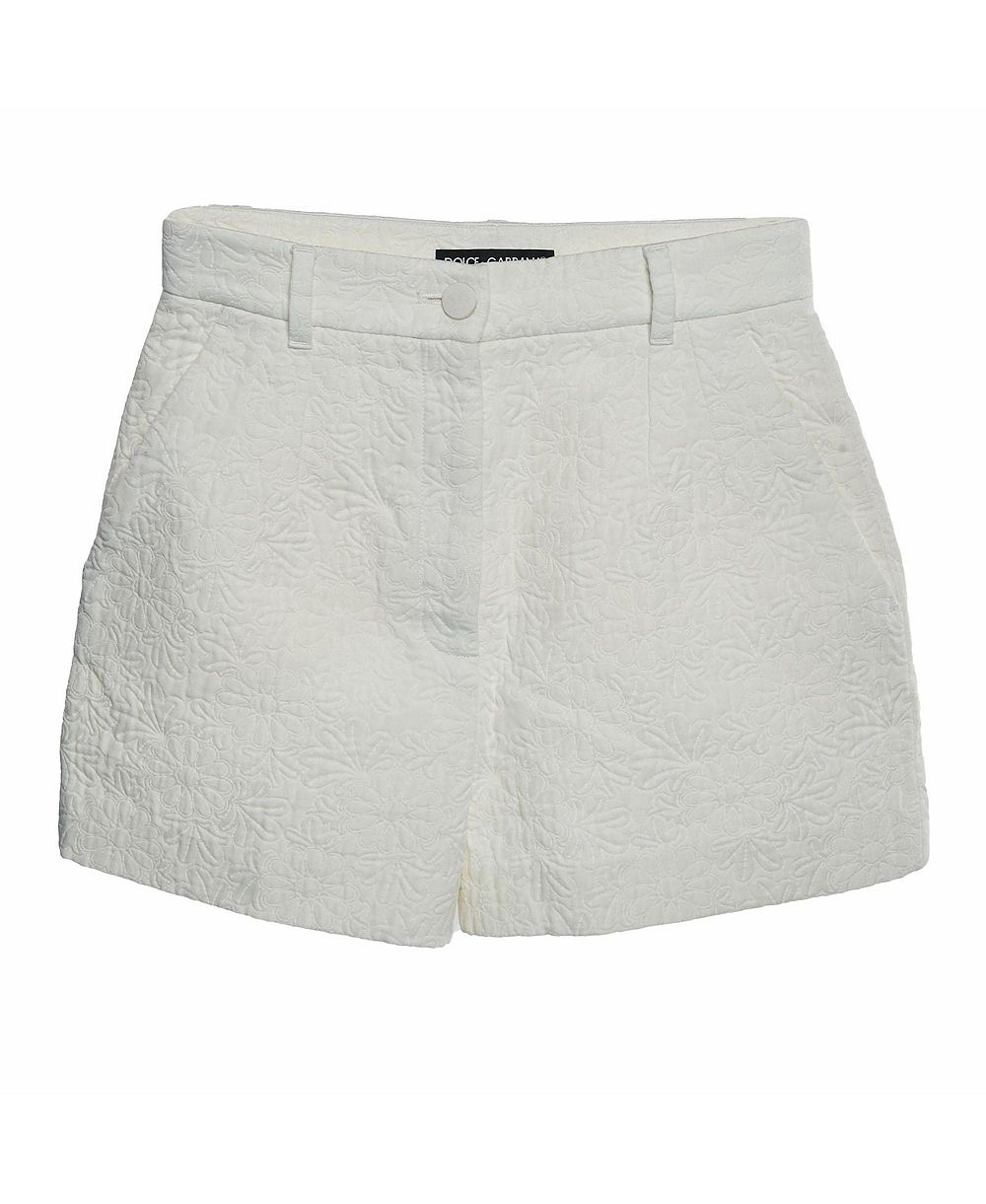 Pre-Owned Dolce & Gabbana женские шорты с цветочным принтом и молнией спереди, длина шва 7 дюймов