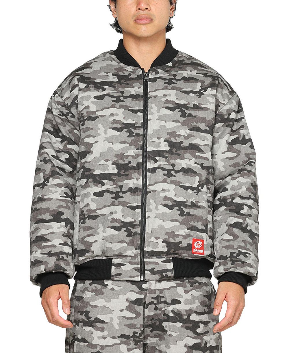 CARRE Men's Camo Bomber Lined Jacket