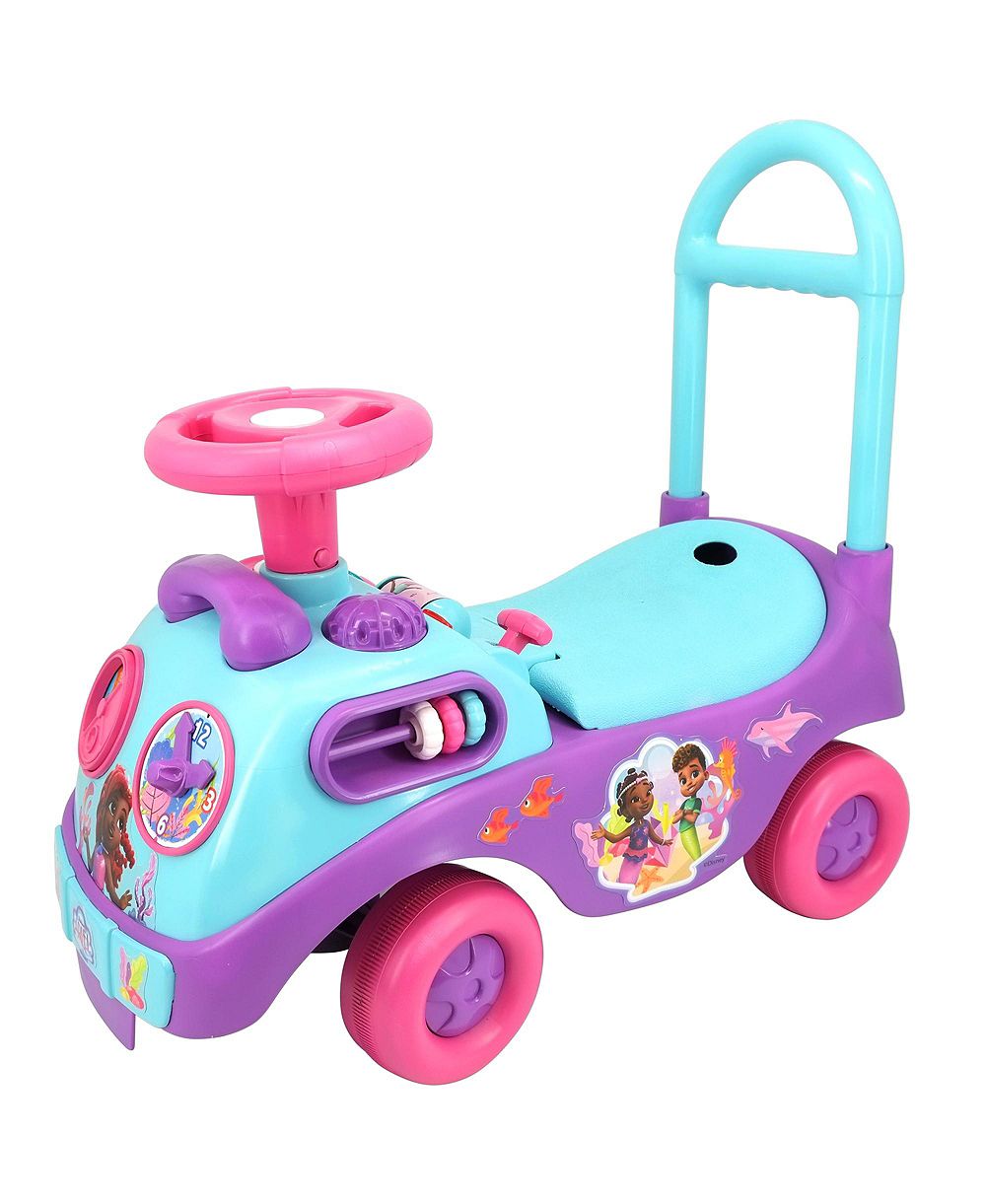 Kiddieland детская каталка-игрушка Ariel, 19,8 x 9,76 x 18,11 дюйма, с интерактивным светом и звуком, для детей 12-36 месяцев