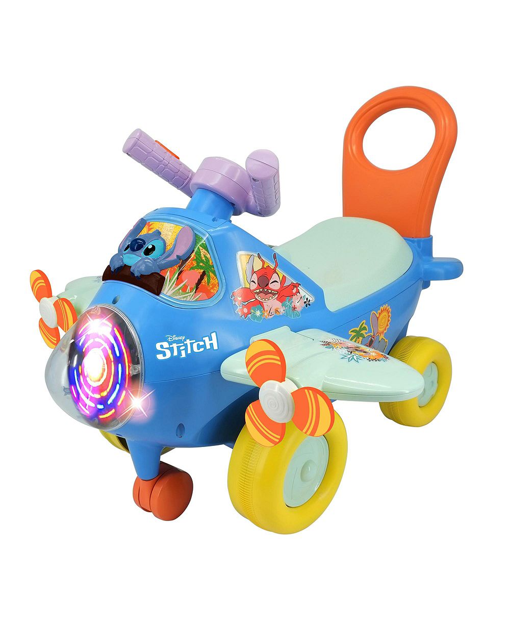 Детская поездка-самолет Kiddieland Stitch со светом и звуком, 12-36 мес.