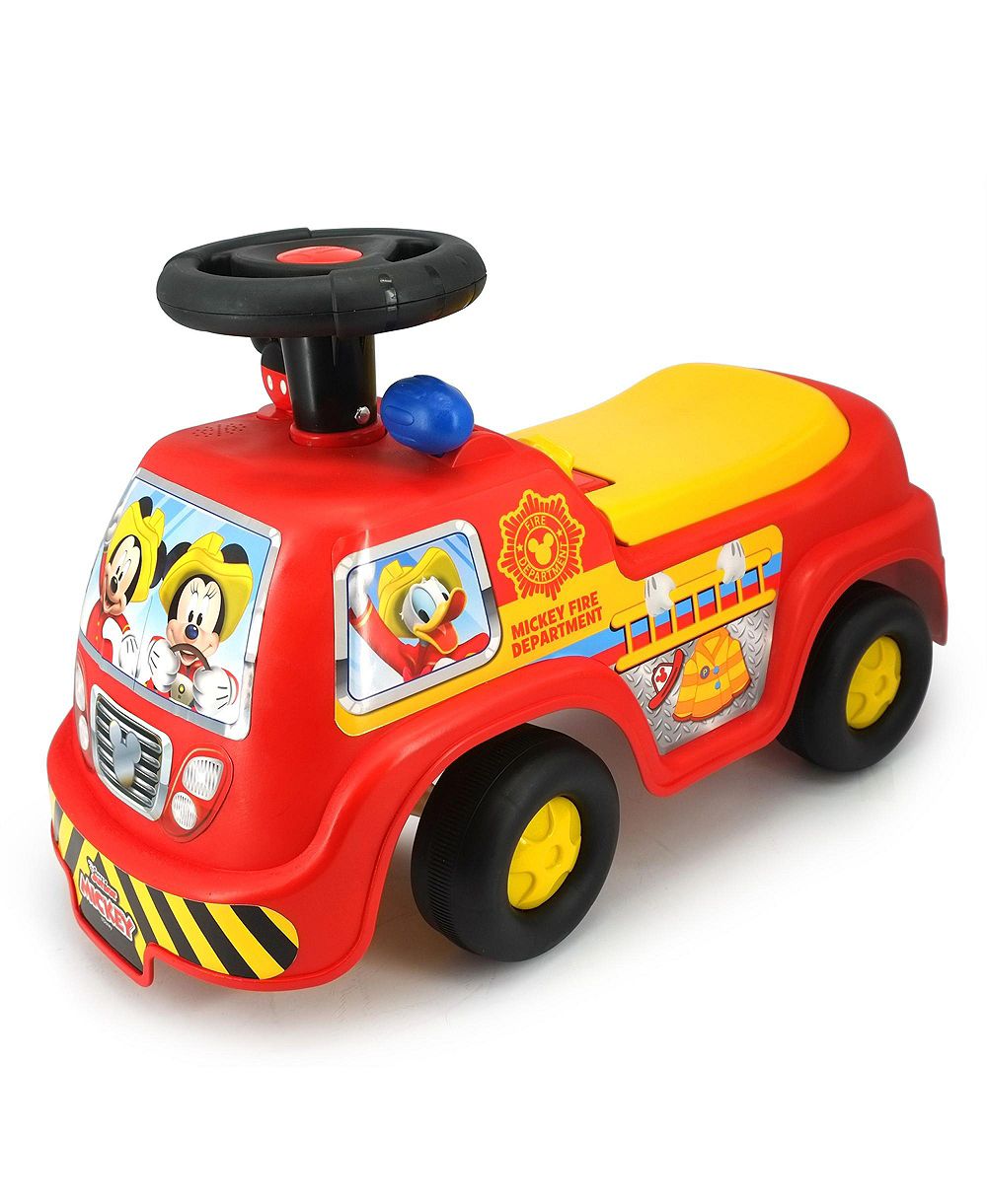 Kiddieland детская каталка-игрушка Mickey Fire Truck, 12-36 месяцев, со светом и звуком