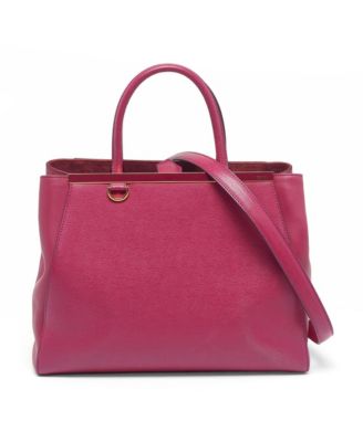 Б/у женская средняя кожаная сумка-тоут Fendi 2Jours