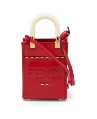 Подержанная кожаная сумка-тоут Fendi для женщин