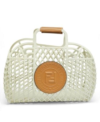 Pre-Owned Fendi Women's FF Logo Stamp PVC Basket Bag