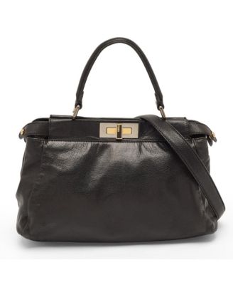 Pre-Owned Fendi кожаная сумка Peekaboo с верхней ручкой