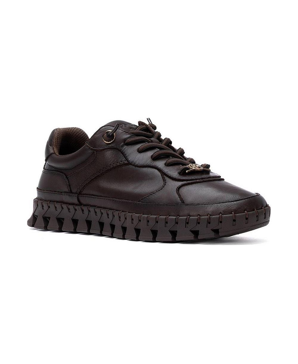 XTI Women's Leather Lace-Up Carmela Collection Sneakers