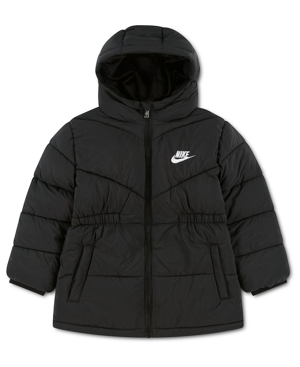 Nike Girls 4-6x Cinched Waist Puffer Jacket