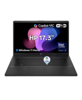Бизнес-ноутбук HP 17.3" с поддержкой Copilot AI, больше рабочего пространства и задач с ИИ, процессор Core Ultra 5 225U, графика Intel, 12 ГБ DDR5, SSD 1 ТБ, Wi-Fi 6, Windows 11 Home, черный