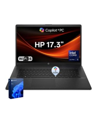 HP 17.3" Business Copilot AI Laptop, More WorkspaceandAI Task, Core Ultra 5 225U, Intel Graphics, 32GB DDR5, 512GB SSD, Wi-Fi 6, Win11 Pro, Black