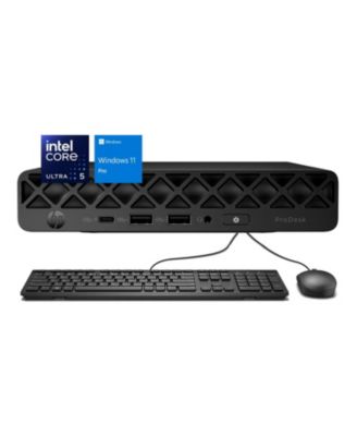 HP ProDesk 4 AI Мини-ПК, Core Ultra 5 235T, Intel Graphics, 32 ГБ DDR5, 512 ГБ SSD, Wi-Fi 6, проводная клавиатура и мышь, Win11 Pro, черный