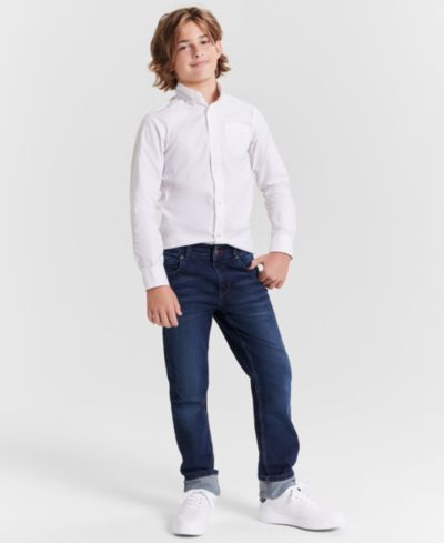 Мужская рубашка Tommy Hilfiger Big Boys Front Pocket Pinpoint Oxford