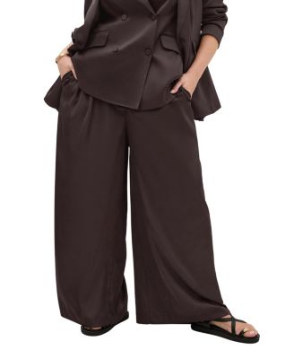 CITY CHIC Женские широкие брюки-палаццо Rylie из сатина