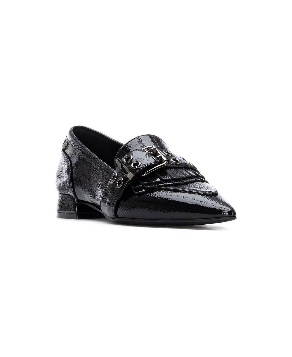 XTI Women's Leather Pointed Toe Carmela Collection Loafers