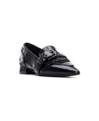 XTI Women's Leather Pointed Toe Carmela Collection Loafers