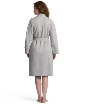 Lands' End Женский стеганый халат длиной до колена