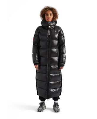 JACK1T Women's High Collar Maxi Puffer Coat