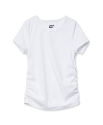 Lands' End Girls' 4-16 Crewneck Fitted Ribbed T-Shirt