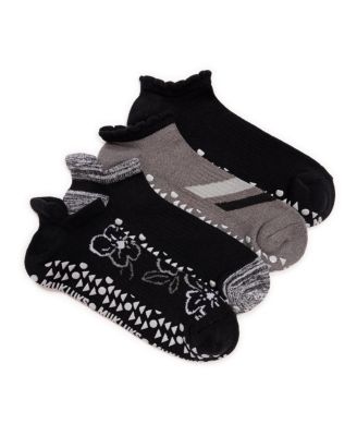 MUK LUKS женские носки Studio, упаковка 4 пары, короткие хлопковые носки до щиколотки