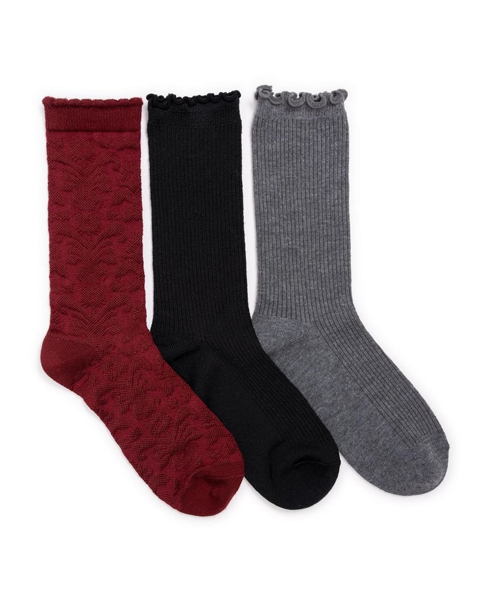 MUK LUKS женские носки Crew Socks Whisper Soft, упаковка 3 пары