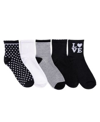 Женские носки MUK LUKS, набор из 5 пар, короткие, новинка, бамбук