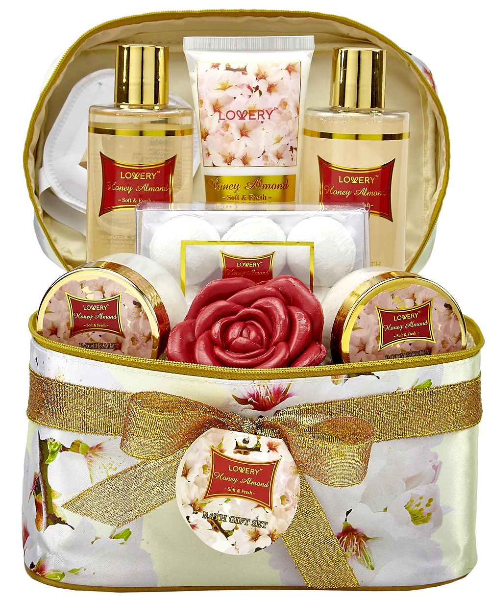 Подарочный набор для спа и ванны Lovery Honey Almond, набор по уходу за телом из 14 предметов