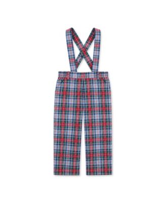 Florence Eiseman Toddler Boys' 2T-5T I'm Plaid About You Removable Suspenders Pull-On Pants