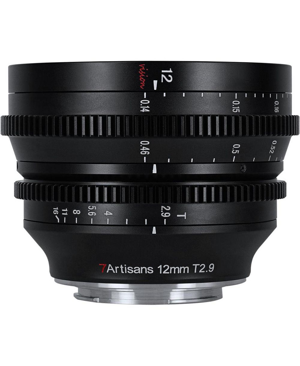 кинообъектив 7 artisans vision cine 12mm t2.9 для крепления rf