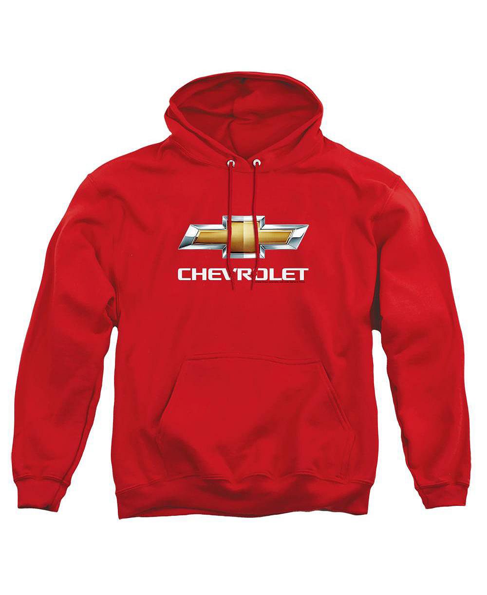 Corvette Men's Big & Tall Chevrolet Chevy Bowtie Stacked Graphic Pull-Over Cotton-Polyester Blend Hoodie