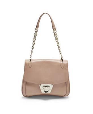 Pre-Owned Salvatore Ferragamo Women's Gancini Flap Leather Shoulder Bag