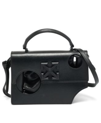 Б/у женская кожаная сумка Off-White Jitney 1.4 с верхней ручкой