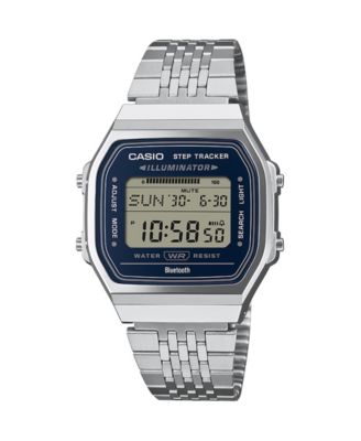 Мужские часы Casio из нержавеющей стали с серебристым корпусом 37.9 мм