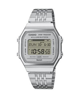 Casio мужские часы на японском кварце со стальным браслетом серебристого цвета, 37.9 мм