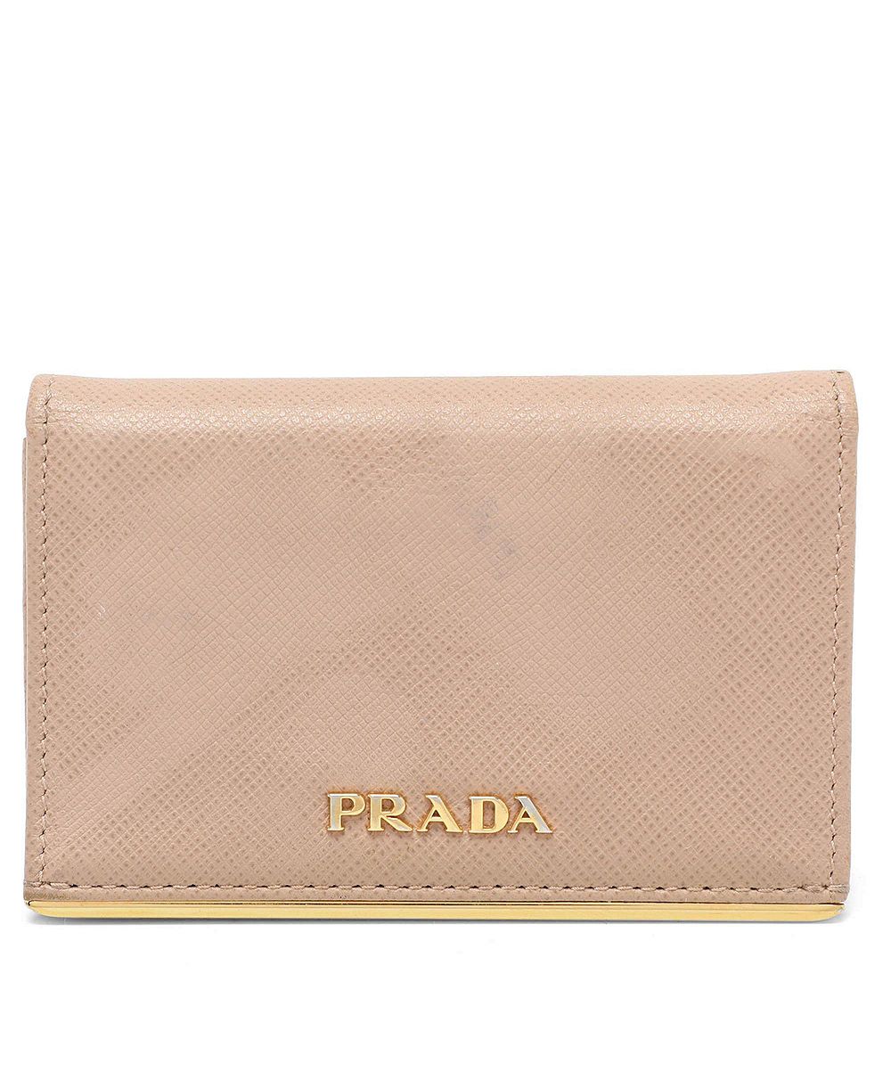 Б/у кожаный кошелек для женщин Prada