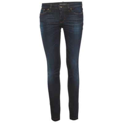 Pre-Owned Dolce & Gabbana женские узкие джинсы с темной стиркой и низкой посадкой