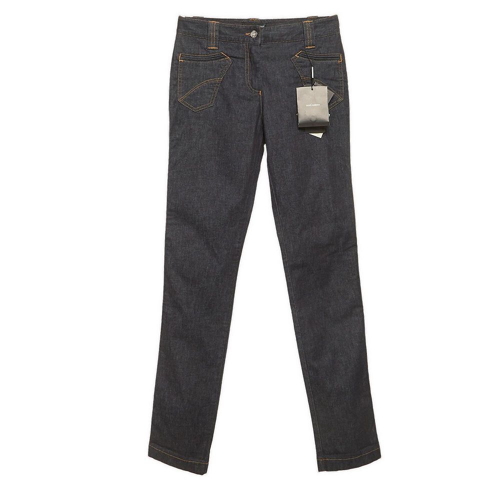 Pre-Owned Dolce & Gabbana Women's Slim Fit Mid Rise Jeans