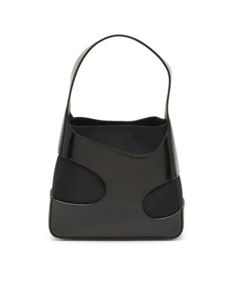 Pre-Owned Salvatore Ferragamo вырезанная сумка через плечо из холста и лакированной кожи