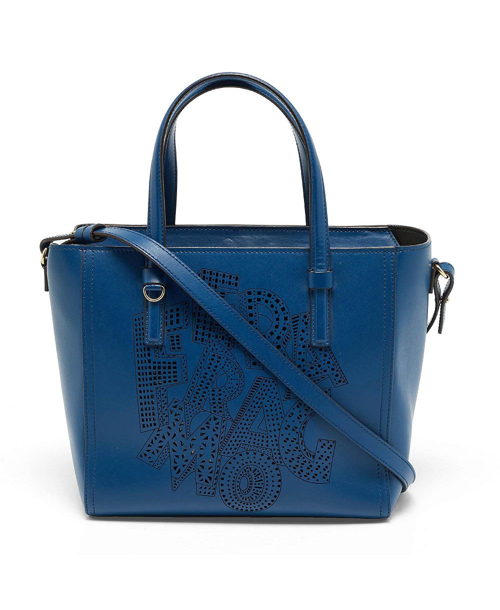 Pre-Owned Salvatore Ferragamo женская кожаная сумка-тоут Bonnie с лазерной резкой