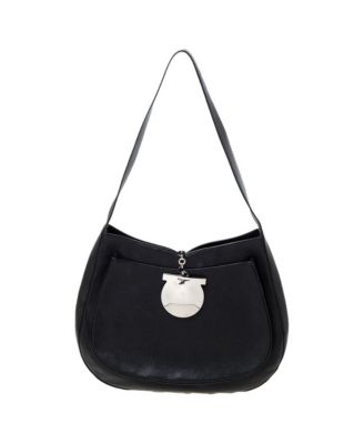 Pre-Owned Salvatore Ferragamo Gancini Clasp Leather Hobo Bag