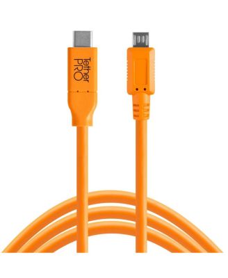 Tether Tools TetherPro USB-C to 2.0 Micro-B 5-Pin Cable, 15