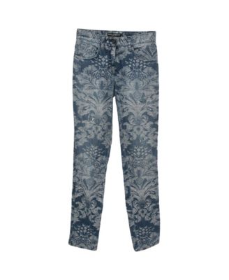 Pre-Owned Dolce & Gabbana женские джинсы из денима с жаккардовым узором