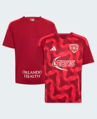 adidas реплика джерси Orlando City SC 2026 Archive для мальчиков старшего возраста и девочек, цвет красный