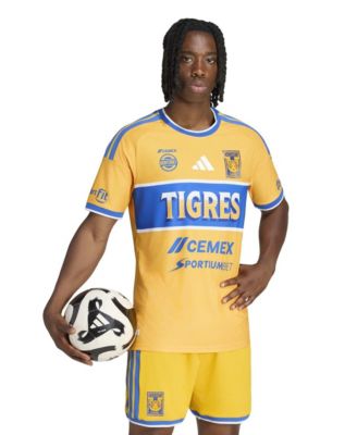 Мужская аутентичная домашняя игровая футболка adidas Tigres UANL 2026/27 золотого цвета