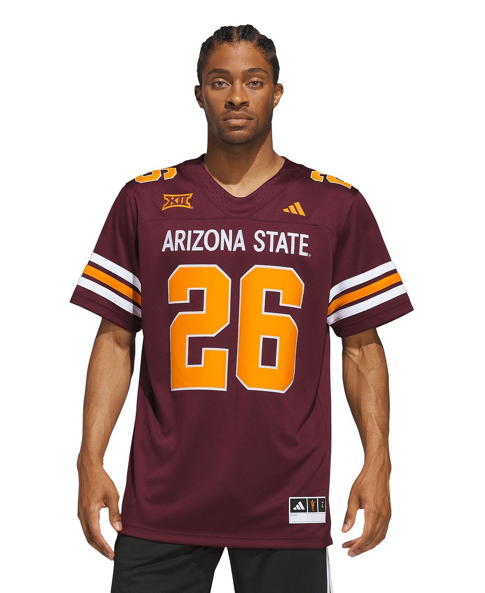 Реплика джерси adidas для мужчин 26 Maroon Arizona State Sun Devils Roses Devils Premier Strategy