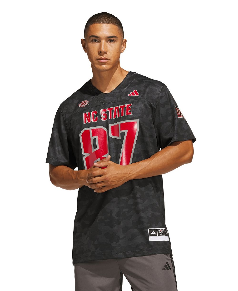 adidas Men's #87 Black NC State Wolfpack Honor & Support Premier Strategy Jersey